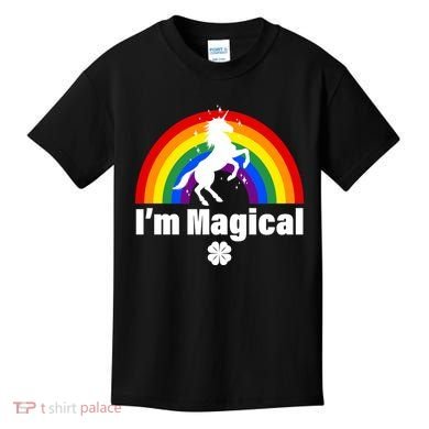 I'm Magical Clover Unicorn Kids T-Shirt