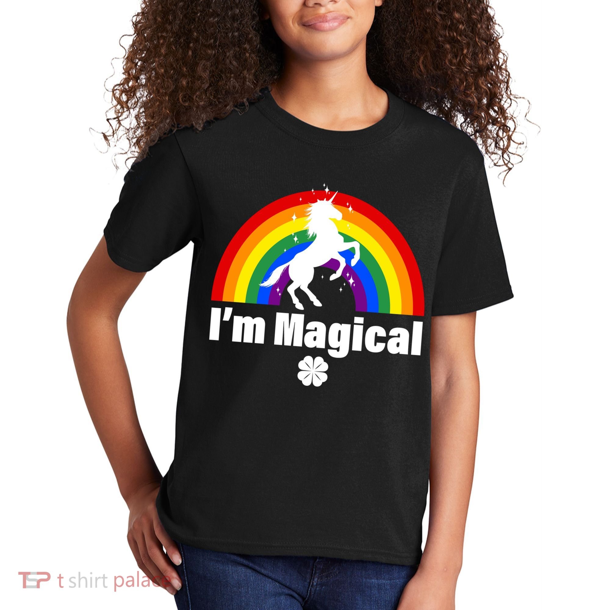 I'm Magical Clover Unicorn Kids T-Shirt