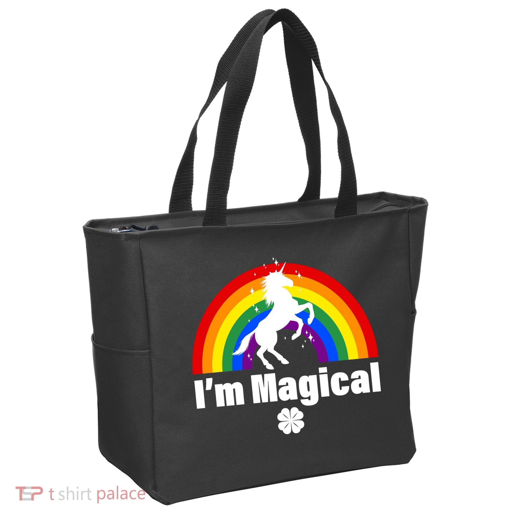 I'm Magical Clover Unicorn Tote Bag
