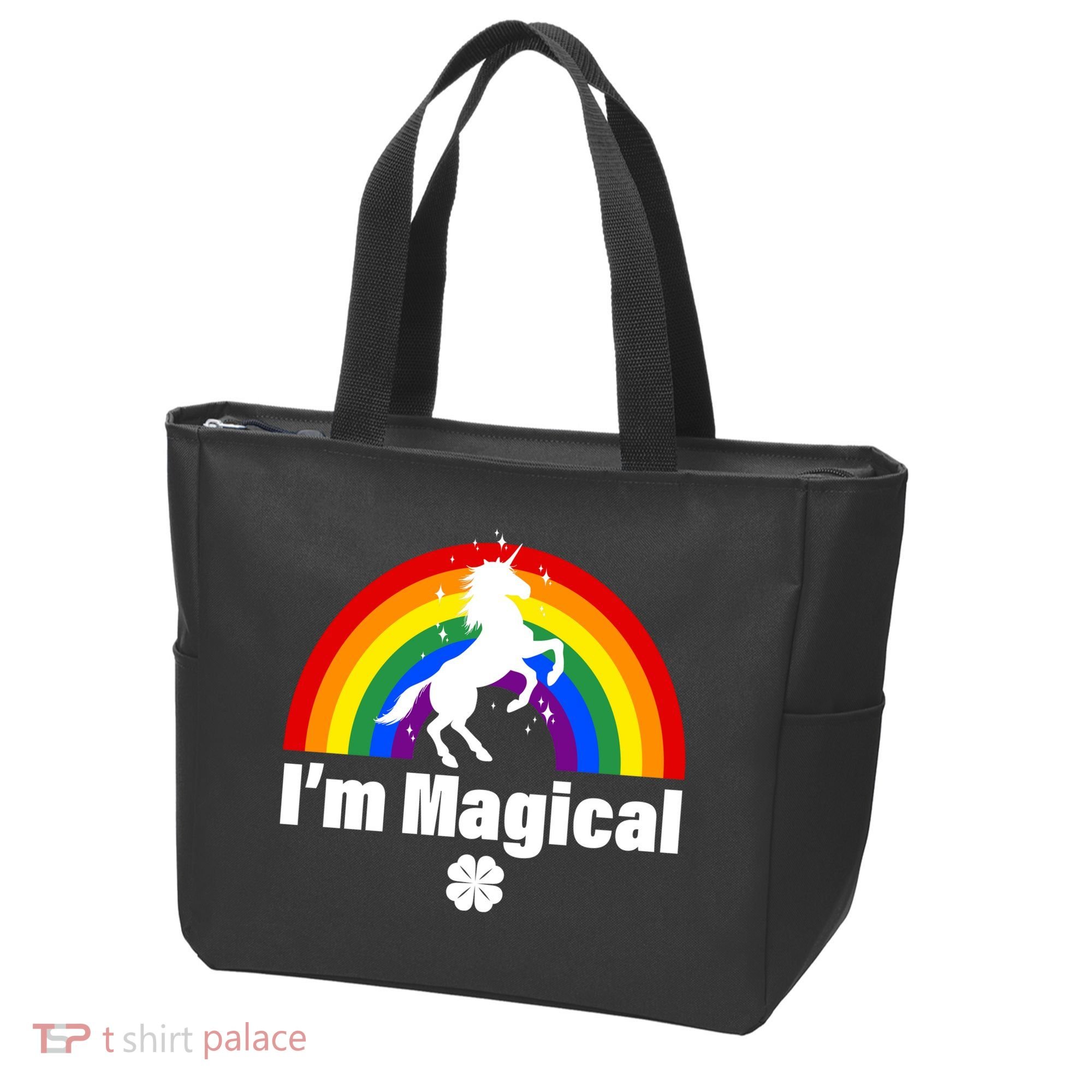 I'm Magical Clover Unicorn Tote Bag