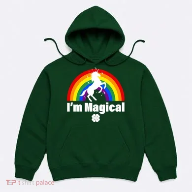 I'm Magical Clover Unicorn Hoodie