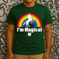 I'm Magical Clover Unicorn T-Shirt thumb 3