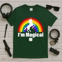 I'm Magical Clover Unicorn T-Shirt thumb 5