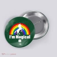 I'm Magical Clover Unicorn Button thumb 0