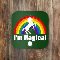 I'm Magical Clover Unicorn Coaster thumb 0