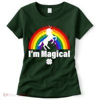 I'm Magical Clover Unicorn Women's T-Shirt thumb 0