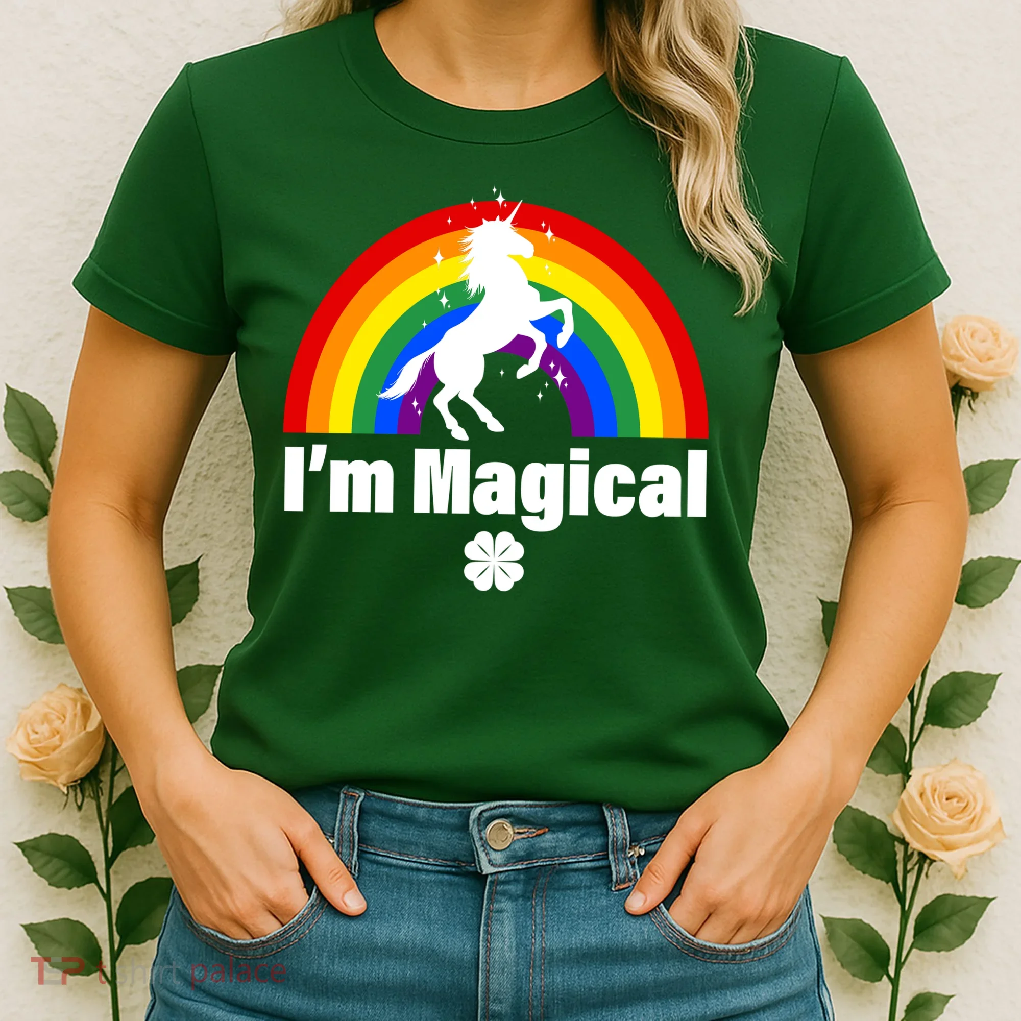I'm Magical Clover Unicorn Women's T-Shirt