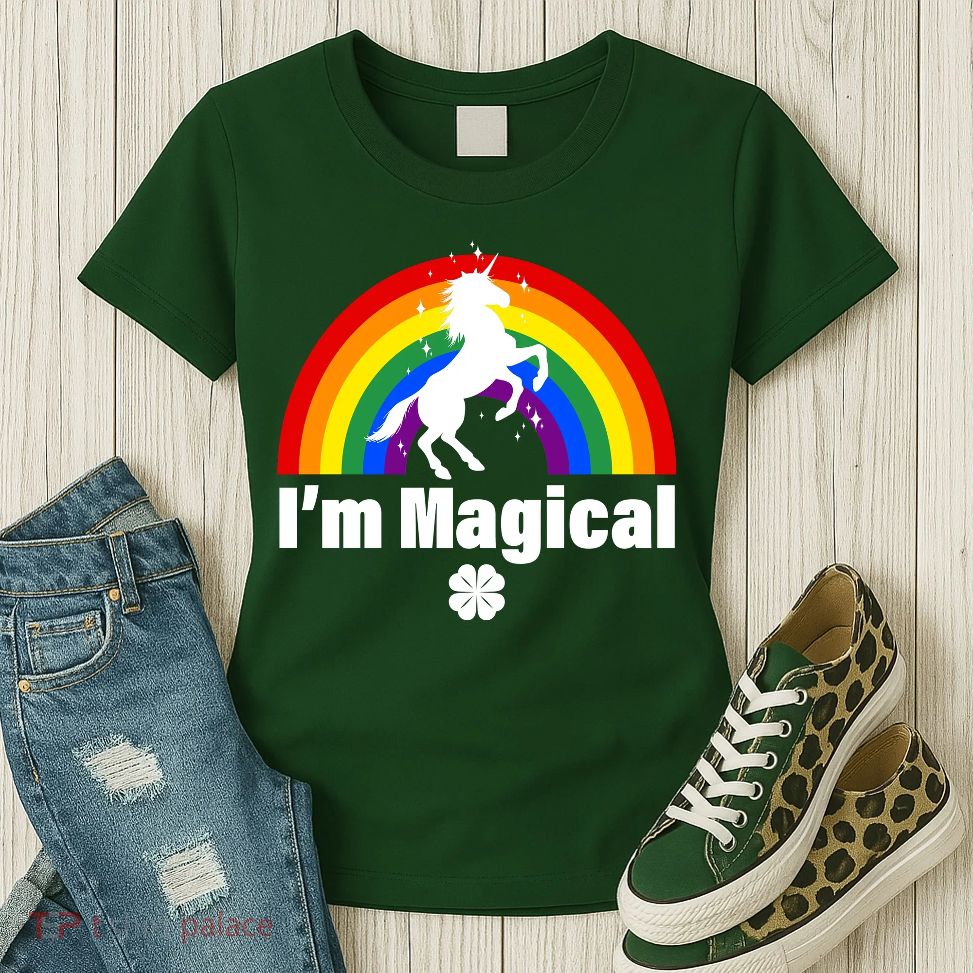 I'm Magical Clover Unicorn Women's T-Shirt