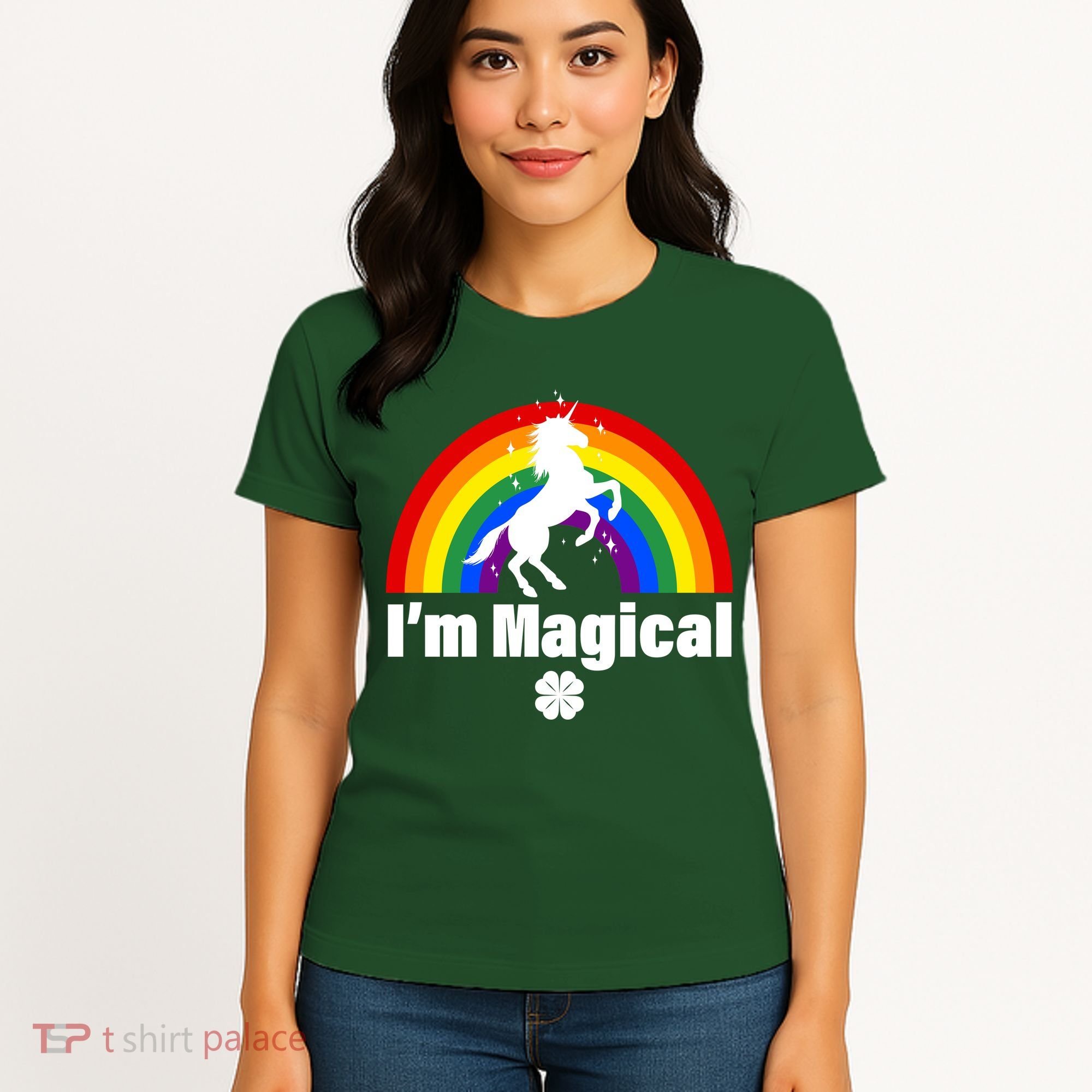 I'm Magical Clover Unicorn Women's T-Shirt