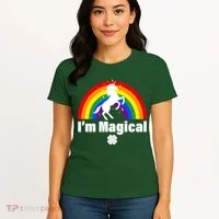 I'm Magical Clover Unicorn Women's T-Shirt thumb 4