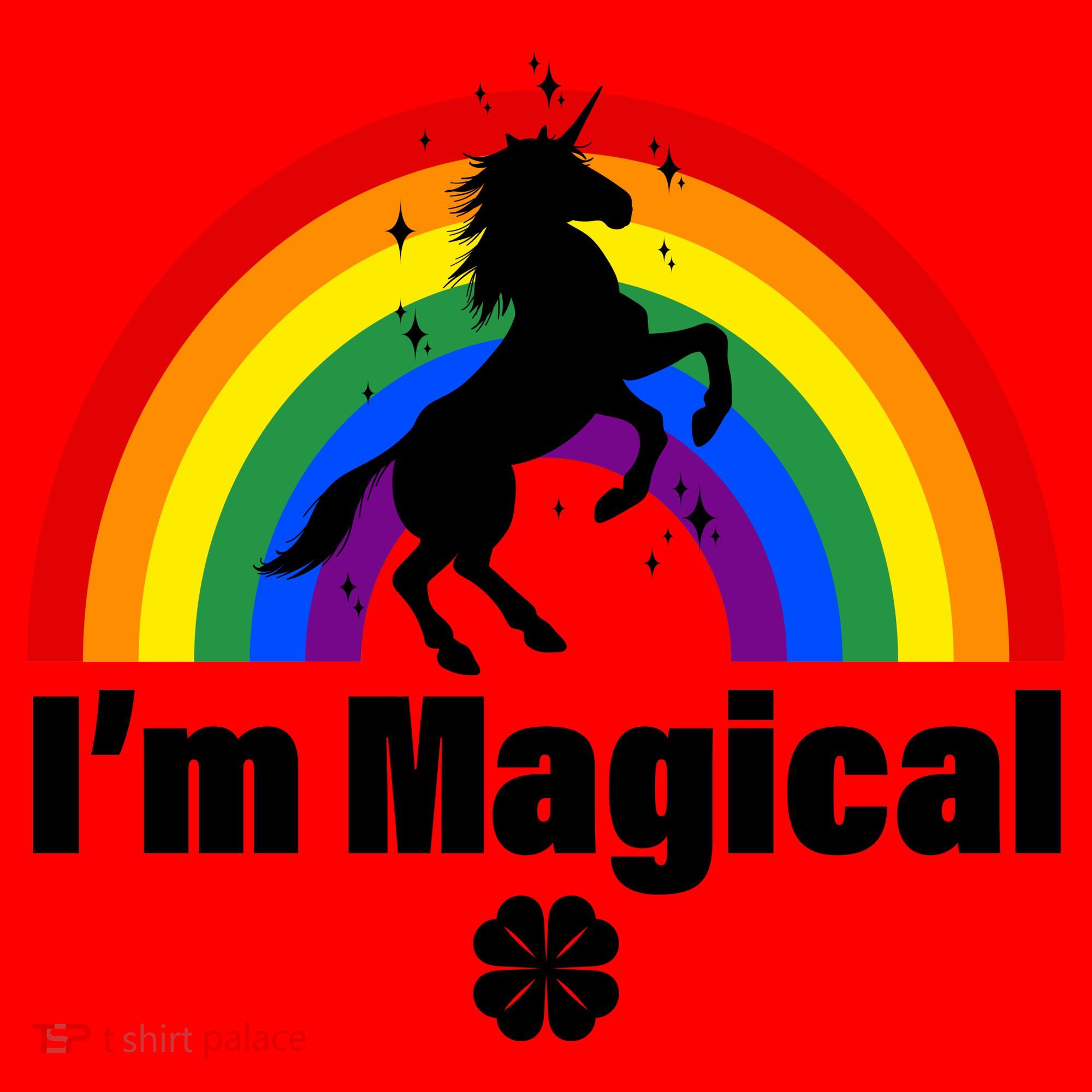 I'm Magical Clover Unicorn Santa Hat