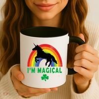 I'm Magical Unicorn Funny St. Patrick's Day Coffee Mug thumb 3