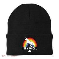 I'm Magical Unicorn Funny St. Patrick's Day Beanie thumb 0