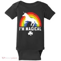 I'm Magical Unicorn Funny St. Patrick's Day Baby Bodysuit thumb 0