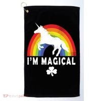 I'm Magical Unicorn Funny St. Patrick's Day Golf Towel thumb 0