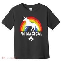 I'm Magical Unicorn Funny St. Patrick's Day Toddler T-Shirt thumb 0
