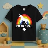 I'm Magical Unicorn Funny St. Patrick's Day Toddler T-Shirt thumb 3
