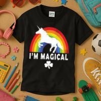 I'm Magical Unicorn Funny St. Patrick's Day Kids T-Shirt thumb 3