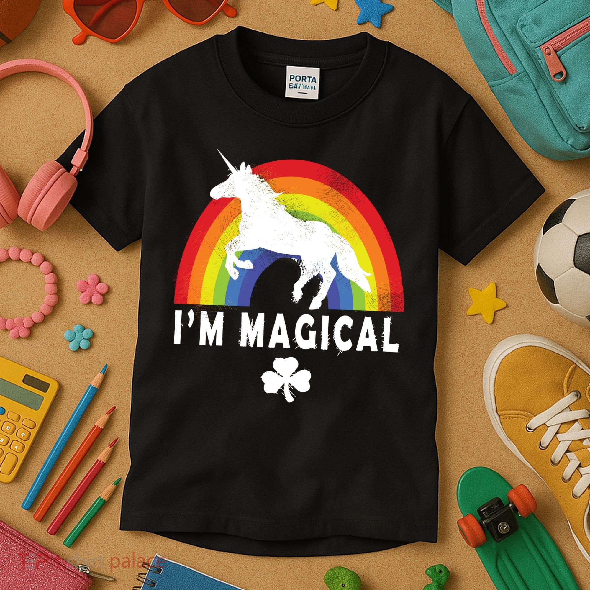 I'm Magical Unicorn Funny St. Patrick's Day Kids T-Shirt