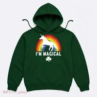 I'm Magical Unicorn Funny St. Patrick's Day Hoodie thumb 0