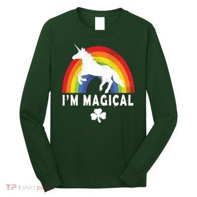 I'm Magical Unicorn Funny St. Patrick's Day Long Sleeve Shirt