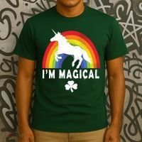 I'm Magical Unicorn Funny St. Patrick's Day T-Shirt thumb 3