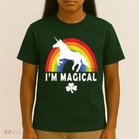 I'm Magical Unicorn Funny St. Patrick's Day T-Shirt thumb 4