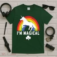I'm Magical Unicorn Funny St. Patrick's Day T-Shirt thumb 5