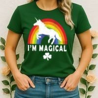 I'm Magical Unicorn Funny St. Patrick's Day Women's T-Shirt thumb 2