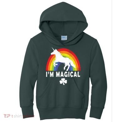 I'm Magical Unicorn Funny St. Patrick's Day Kids Hoodie