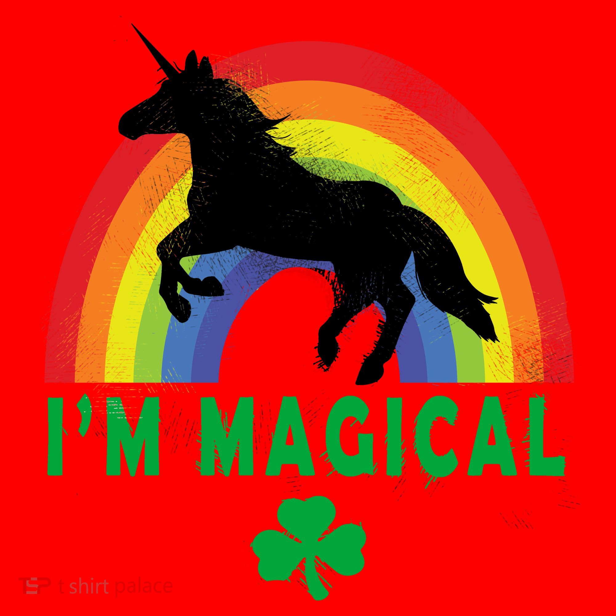 I'm Magical Unicorn Funny St. Patrick's Day Santa Hat