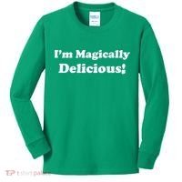 I'm Magically Delicious! Funny St. Patrick's Day Kids Long Sleeve Shirt thumb 0