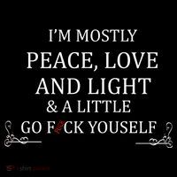 I'm Mostly Peace Love And Light  Pajama Set thumb 2