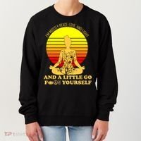 I'm Mostly Peace Love And Light Funny Women's Sweatshirt thumb 0