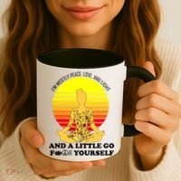 I'm Mostly Peace Love And Light Funny Coffee Mug thumb 3