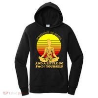 I'm Mostly Peace Love And Light Funny Women's Hoodie thumb 0