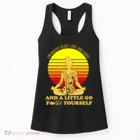 I'm Mostly Peace Love And Light Funny Women's Tank Top thumb 0