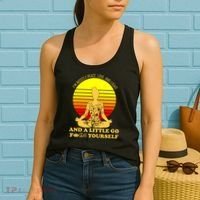I'm Mostly Peace Love And Light Funny Women's Tank Top thumb 2