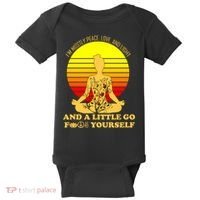 I'm Mostly Peace Love And Light Funny Baby Bodysuit thumb 0