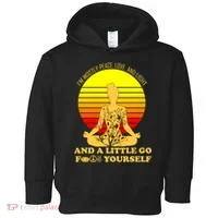 I'm Mostly Peace Love And Light Funny Toddler Hoodie thumb 0