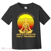 I'm Mostly Peace Love And Light Funny Toddler T-Shirt thumb 0