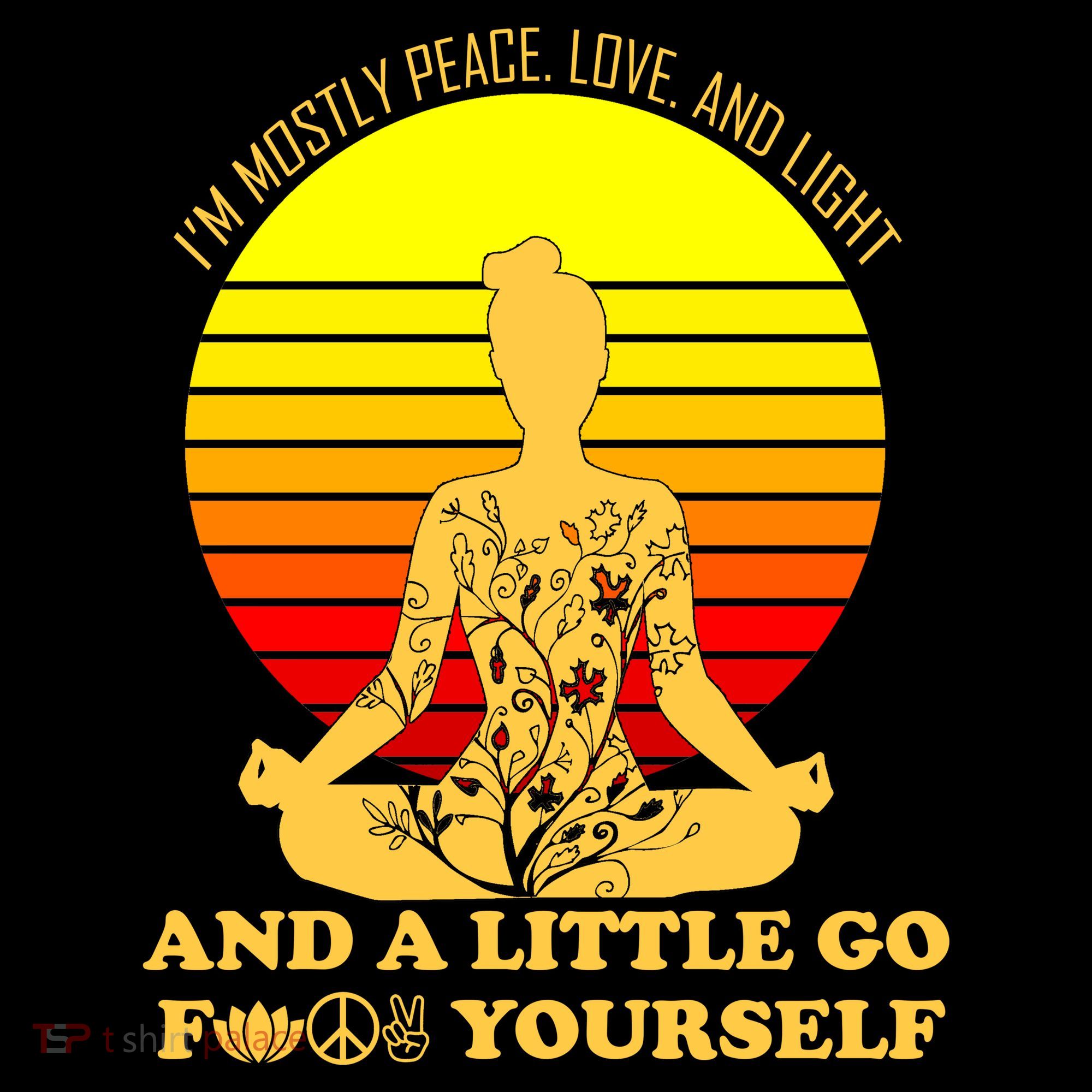 I'm Mostly Peace Love And Light Funny Visor