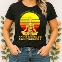 I'm Mostly Peace Love And Light Funny Women's T-Shirt thumb 2