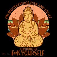 I'm Mostly Peace Love Light Yoga Buddha Coffee Mug thumb 5