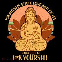 I'm Mostly Peace Love Light Yoga Buddha Baby Bodysuit thumb 2