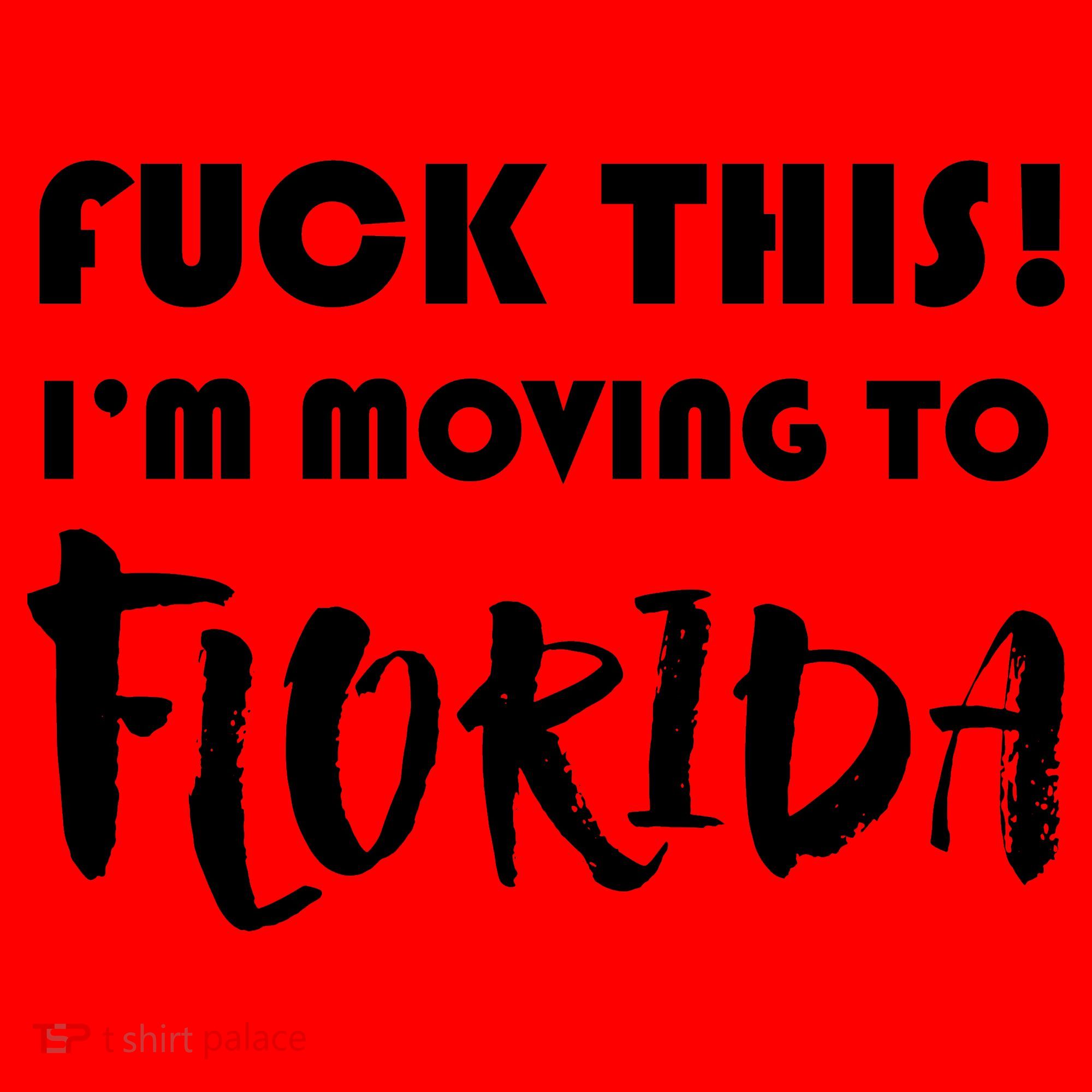 I'm Moving To Florida Santa Hat