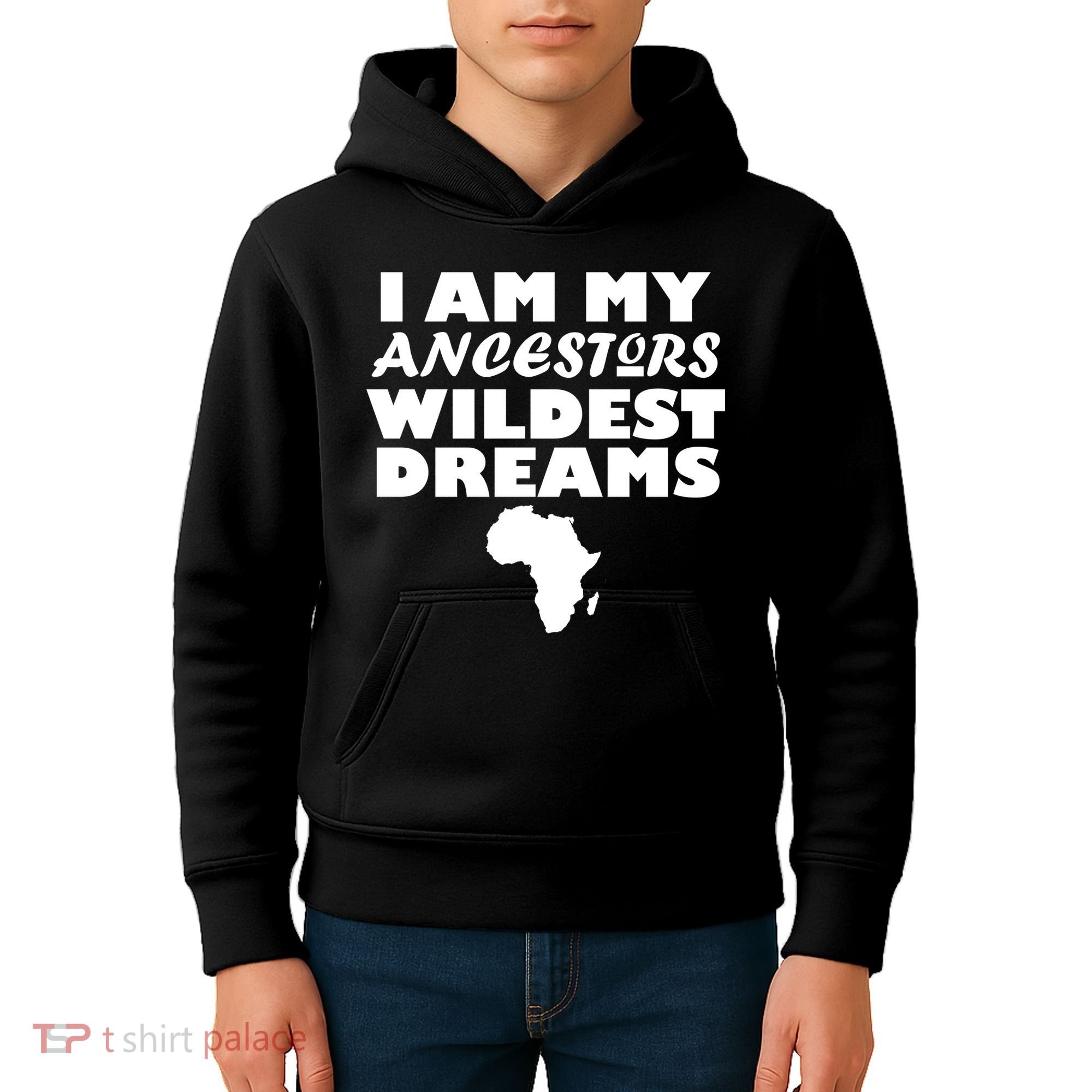 I'm My Ancestors Wildest Dreams Black History Kids Hoodie