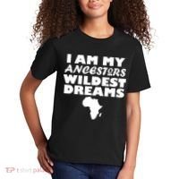 I'm My Ancestors Wildest Dreams Black History Kids T-Shirt thumb 2