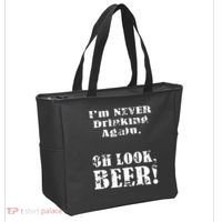 I'm Never Drinking Again Oh Look BEER Tote Bag thumb 2