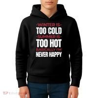 I'm Never Happy Kids Hoodie thumb 4